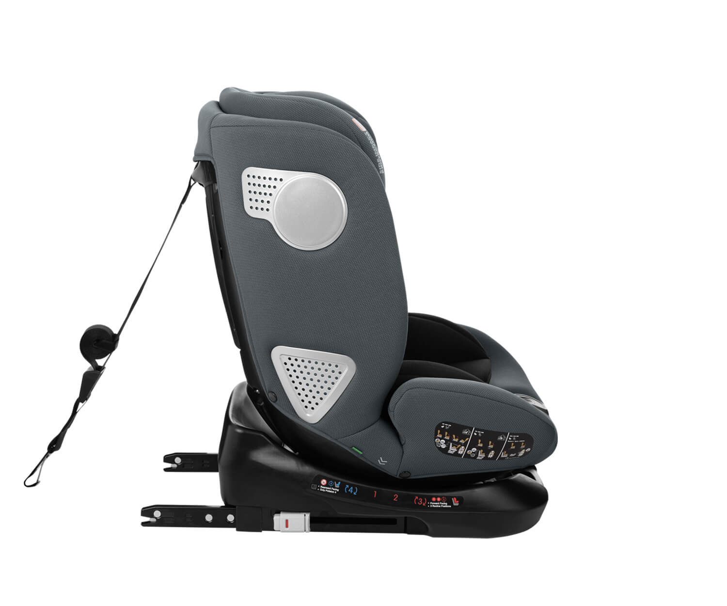 KIKKA BOO Κάθισμα Αυτοκινήτου Isofix i-Size i-Moove Dark Grey (40-150cm)
