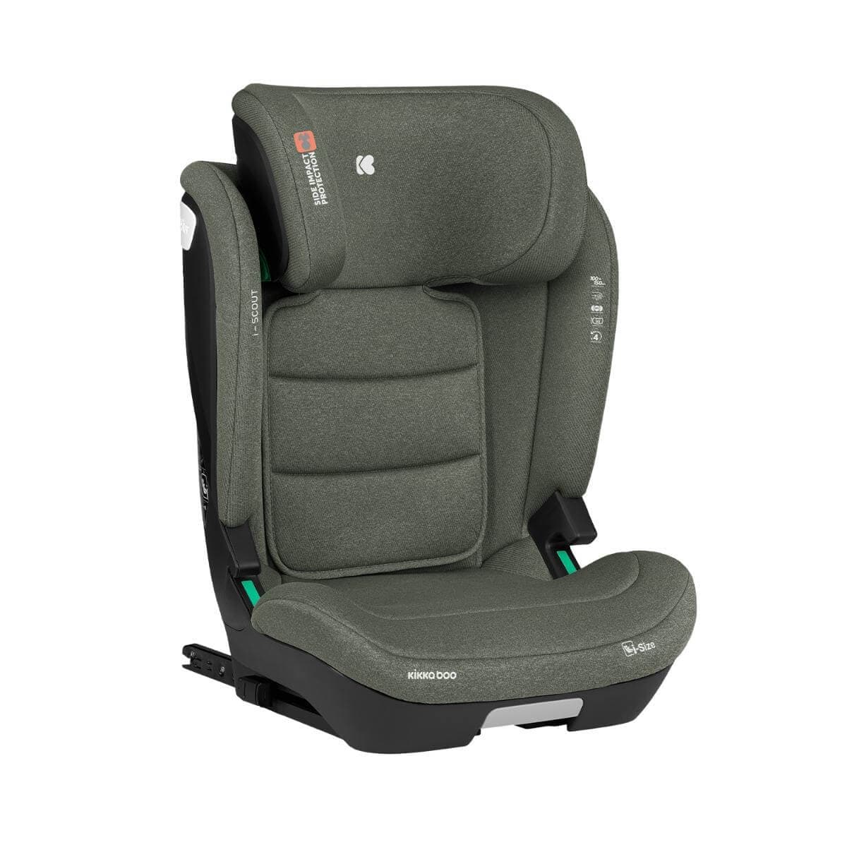 KIKKA BOO Κάθισμα Αυτοκινήτου Isofix i-Size i-Scout Army Green (100-150cm)