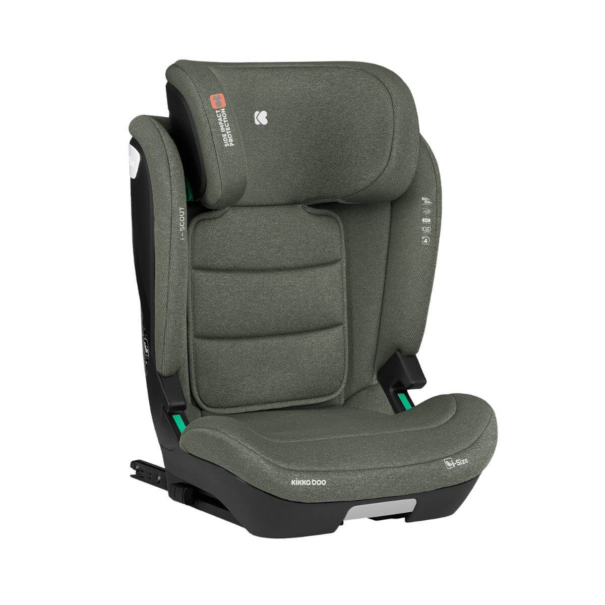 KIKKA BOO Κάθισμα Αυτοκινήτου Isofix i-Size i-Scout Army Green (100-150cm)