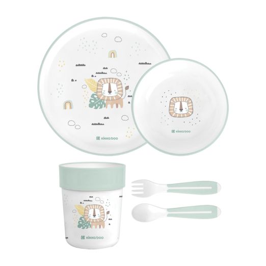 KIKKA BOO Σετ Φαγητού PP Savanna Mint (6+ μηνών)