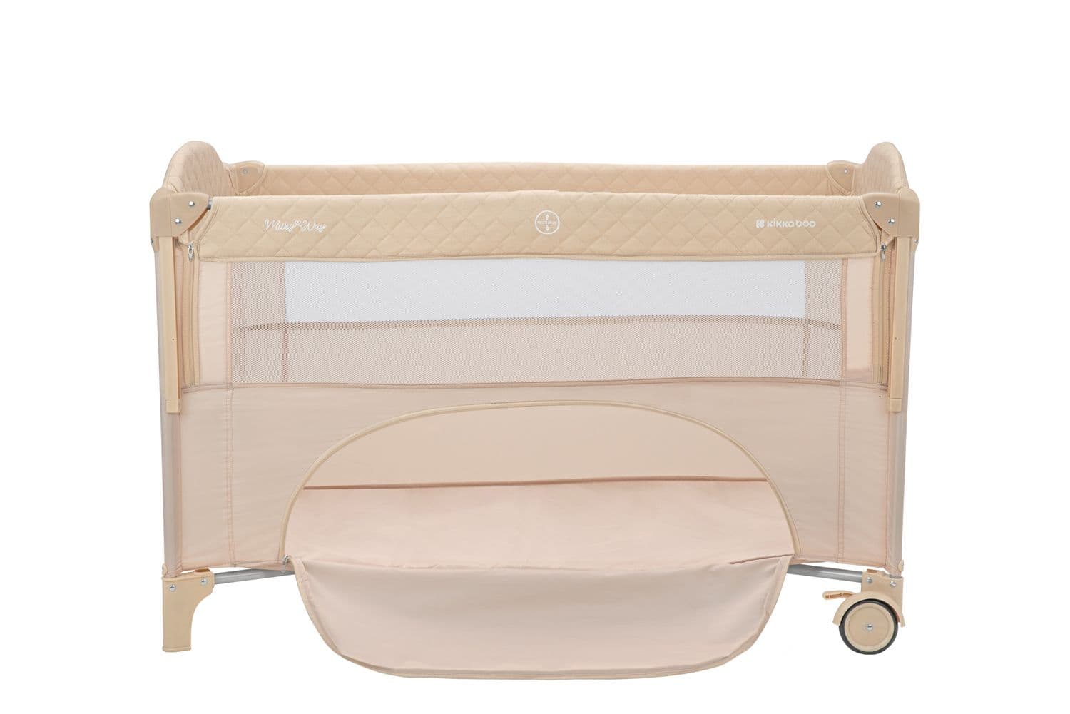 KIKKA BOO Παρκοκρέβατο 2 Επιπέδων Milky Way Beige 2023