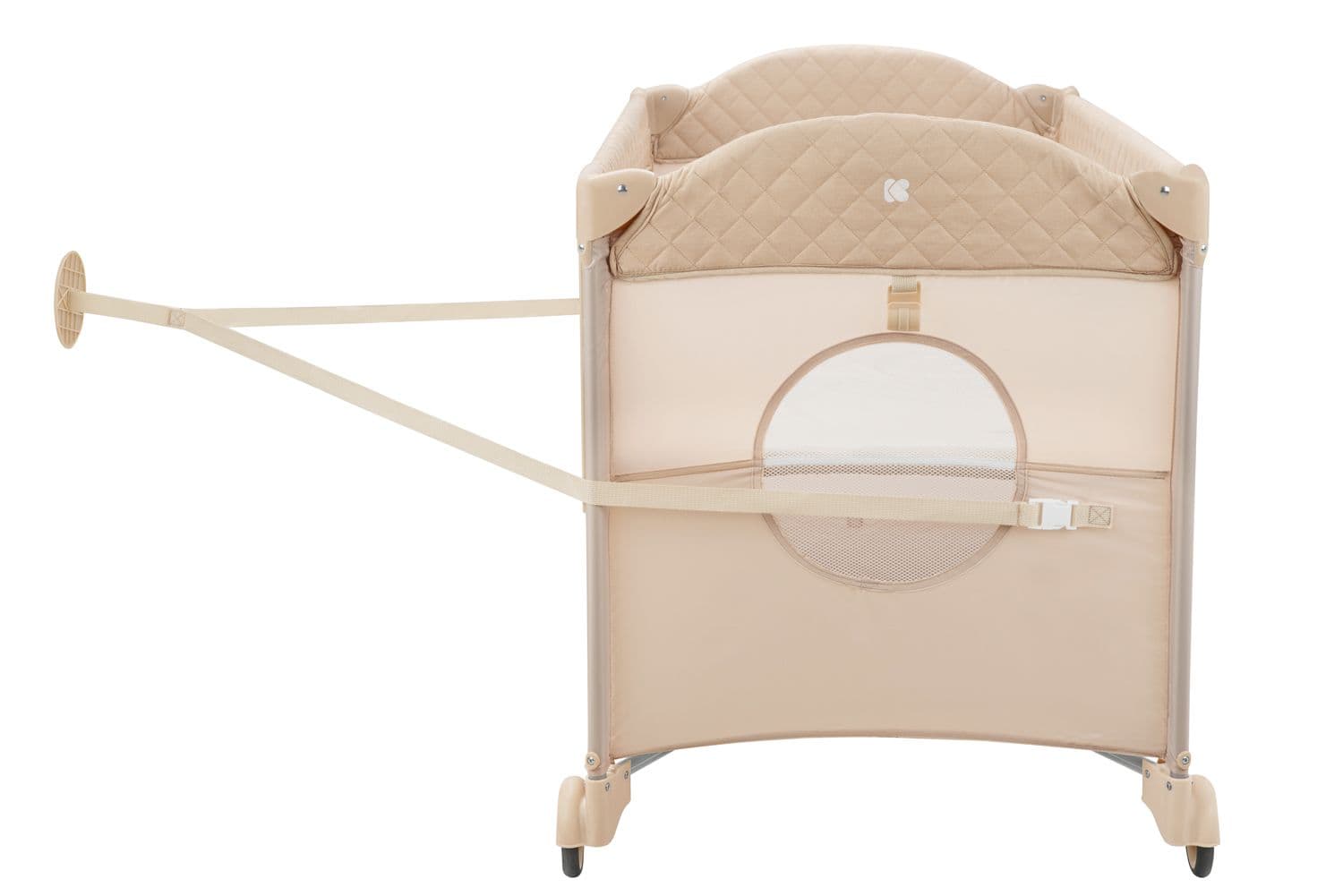 KIKKA BOO Παρκοκρέβατο 2 Επιπέδων Milky Way Beige 2023