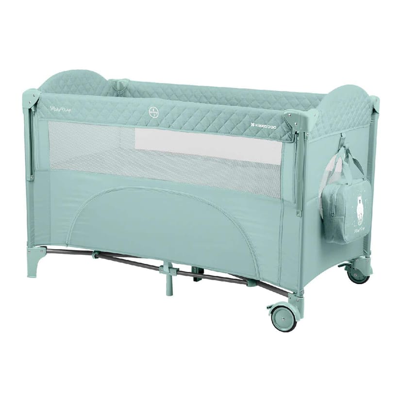KIKKA BOO Παρκοκρέβατο 2 Επιπέδων Milky Way Mint 2023