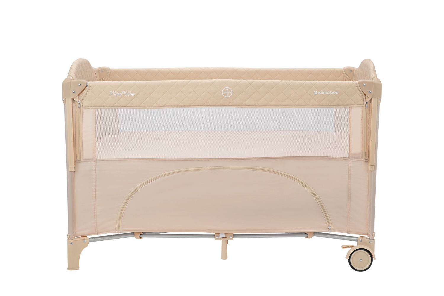KIKKA BOO Παρκοκρέβατο 2 Επιπέδων Milky Way Beige 2023