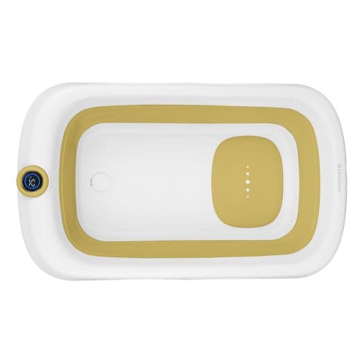 KIKKA BOO Πτυσσόμενη Μπανιέρα Μωρού Με Θερμόμετρο Rio Yellow