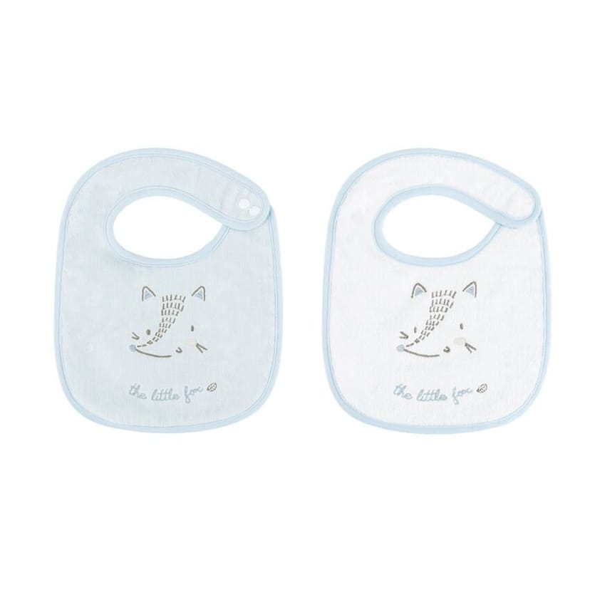 KIKKA BOO Σετ Βρεφικές Βαμβακερές Σαλιάρες Little Fox (0+ μηνών)