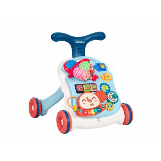 KIKKA BOO Στράτα Περπατούρα Με Τραπεζάκι Δραστηριοτήτων Play & Grow 3in1 Blue (12+ μηνών)