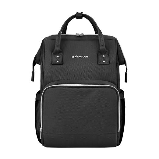 KIKKA BOO Τσάντα Αλλαξιέρα Πλάτης Siena Black & Silver 2025
