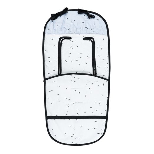 KIKKA BOO Βαμβακερό Κάλυμμα Καροτσιού Bear With Me Blue