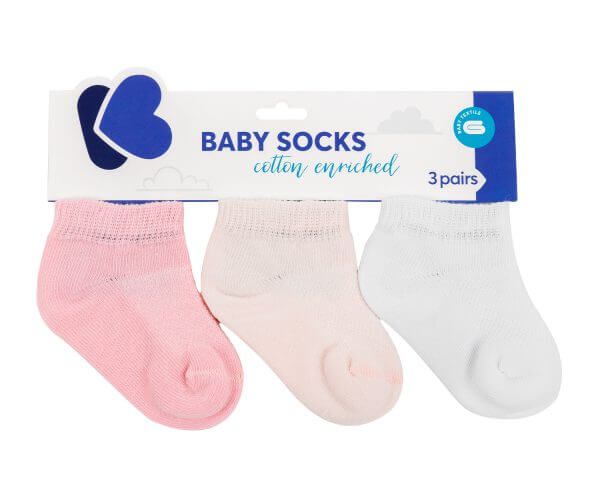KIKKA BOO Παιδικά Καλοκαιρινά Καλτσάκια Pink (1-2 ετών) (3 Ζευγάρια)
