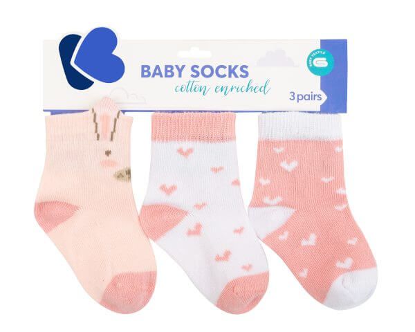 KIKKA BOO Βρεφικά Καλτσάκια 3D Ears Rabbits In Love (6-12 μηνών) (3 Ζευγάρια)