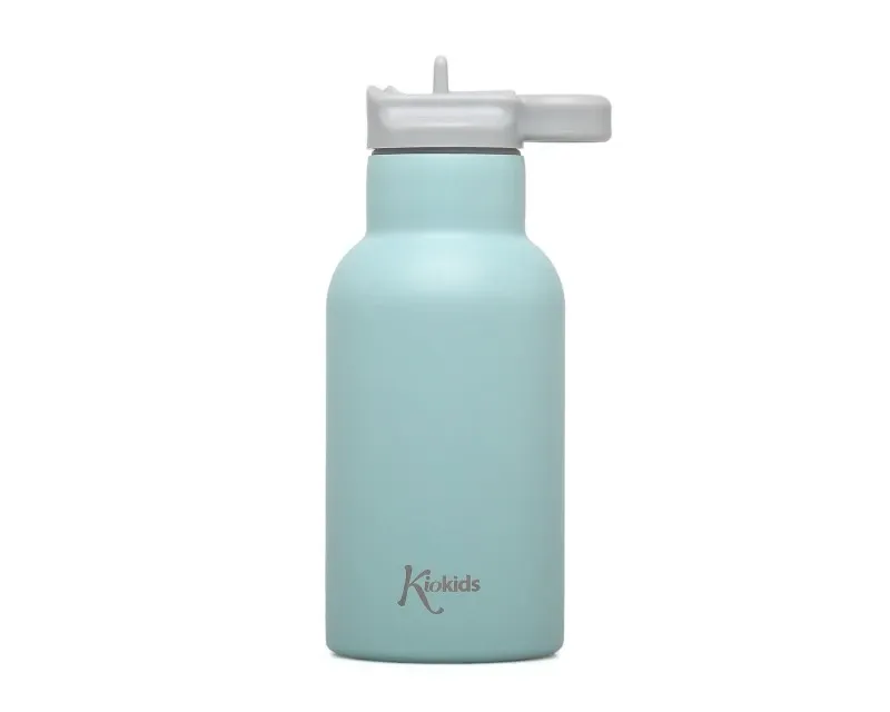 KIOKIDS Ανοξείδωτο Παγούρι Θερμός Με Καλαμάκι 350ml Mint (2+ ετών)