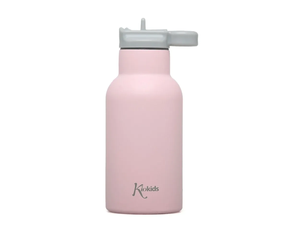 KIOKIDS Ανοξείδωτο Παγούρι Θερμός Με Καλαμάκι 350ml Pink (2+ ετών)