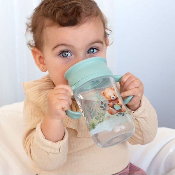 KIOKIDS Εκπαιδευτικό Ποτηράκι 360° Little Bear 330ml (6+ μηνών)
