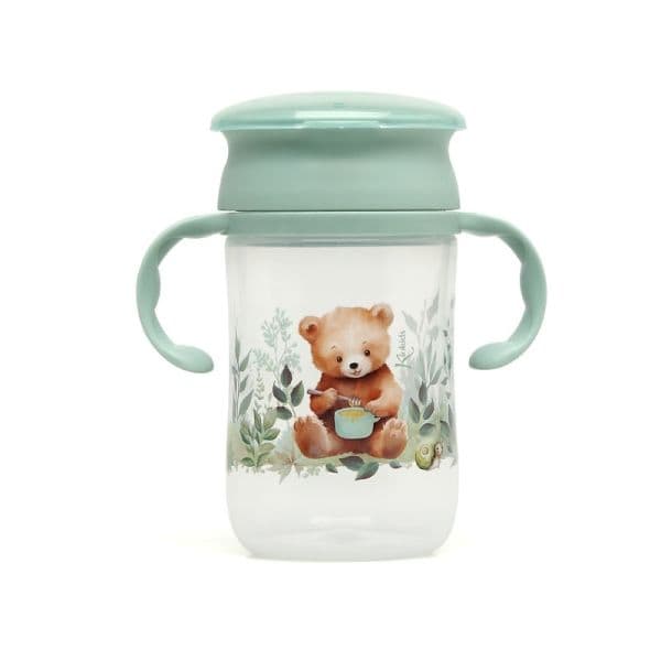 KIOKIDS Εκπαιδευτικό Ποτηράκι 360° Little Bear 330ml (6+ μηνών)