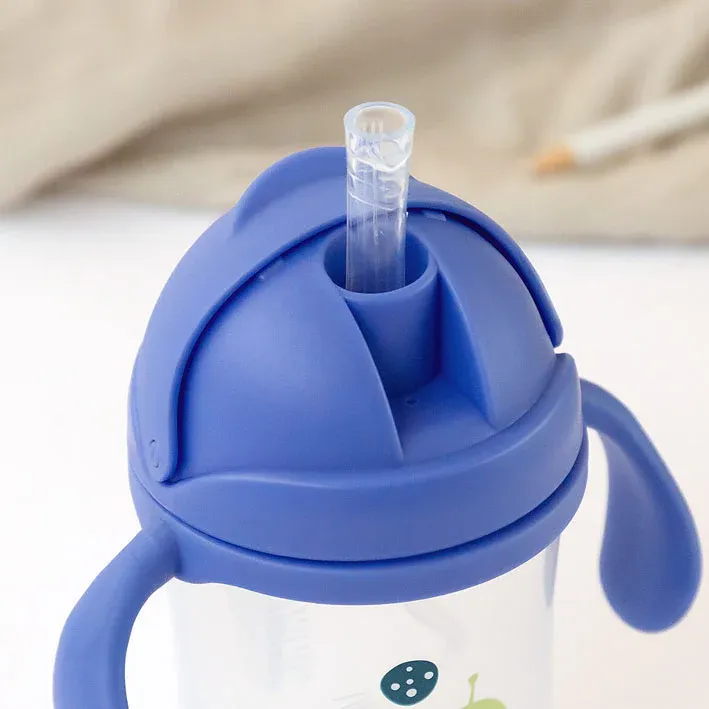 KIOKIDS Εκπαιδευτικό Ποτηράκι Με Καλαμάκι & Βαρίδι Space 300ml (6+ μηνών)