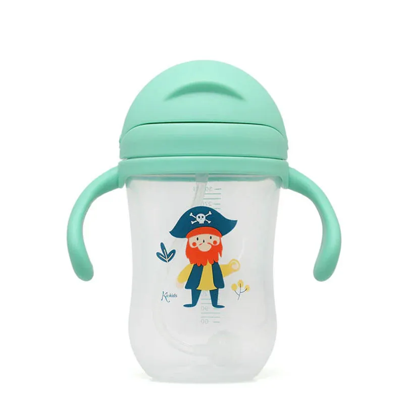 KIOKIDS Εκπαιδευτικό Ποτηράκι Με Καλαμάκι & Βαρίδι Pirate 300ml (6+ μηνών)