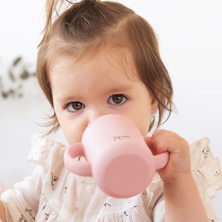 KIOKIDS Ποτήρι Σιλικόνης Με Στόμιο Pink 120ml (4+ μηνών)