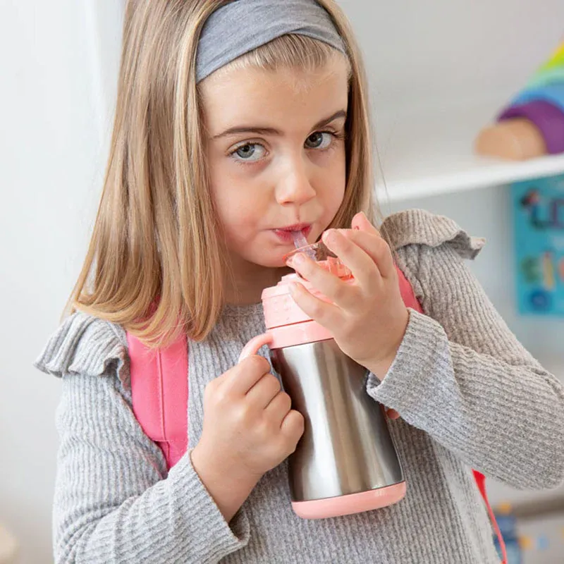 KIOKIDS Ανοξείδωτο Παγούρι Θερμός Με Καλαμάκι 280ml Little Unicorn (6+ μηνών)