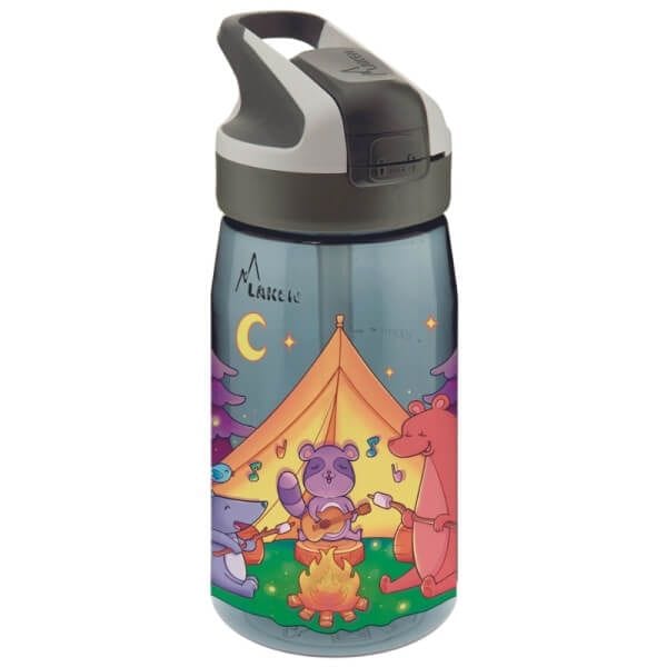 LAKEN Παιδικό Παγούρι Με Καλαμάκι Tritan Animal Camping 450ml (12+ μηνών)