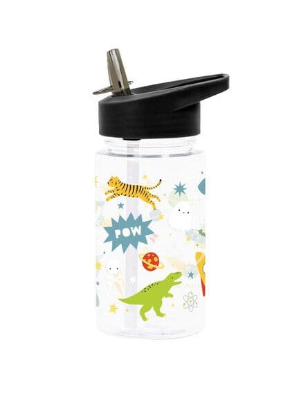 LITTLE LOVELY COMPANY Παιδικό Παγούρι Με Καλαμάκι Galaxy 450ml (12+ μηνών)