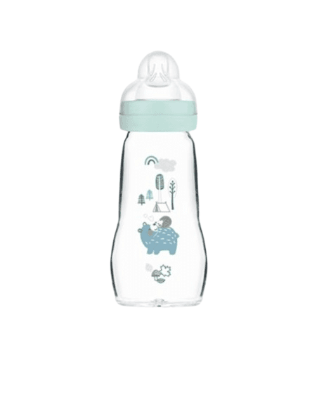 MAM Γυάλινο Μπιμπερό Feel Good Boy 260ml (2+ μηνών)