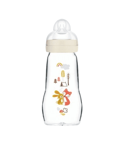 MAM Γυάλινο Μπιμπερό Feel Good Unisex 260ml (2+ μηνών)