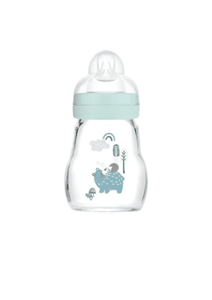 MAM Γυάλινο Μπιμπερό Feel Good Boy 170ml (0+ μηνών)