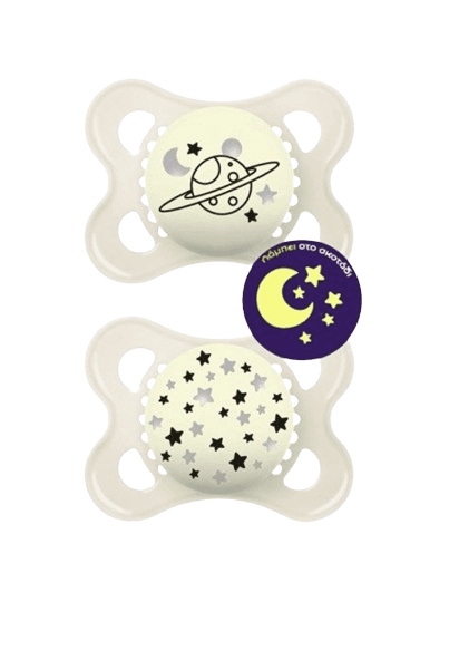 MAM Σετ Πιπίλες Σιλικόνης Original Night Unisex (2-6 μηνών)