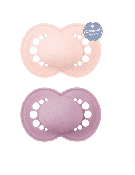 MAM Σετ Πιπίλες Σιλικόνης Colours Of Nature Girl (6-16 μηνών)