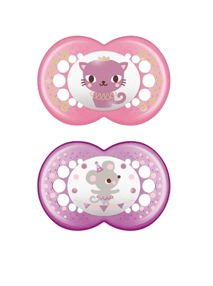 MAM Σετ Πιπίλες Σιλικόνης Original Girl (16+ μηνών)