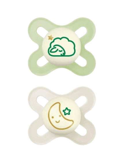 MAM Σετ Πιπίλες Σιλικόνης Start Night Unisex (0-2 μηνών)