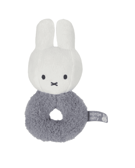 MIFFY Βρεφική Λούτρινη Κουδουνίστρα Fluffy Blue (0+ μηνών)