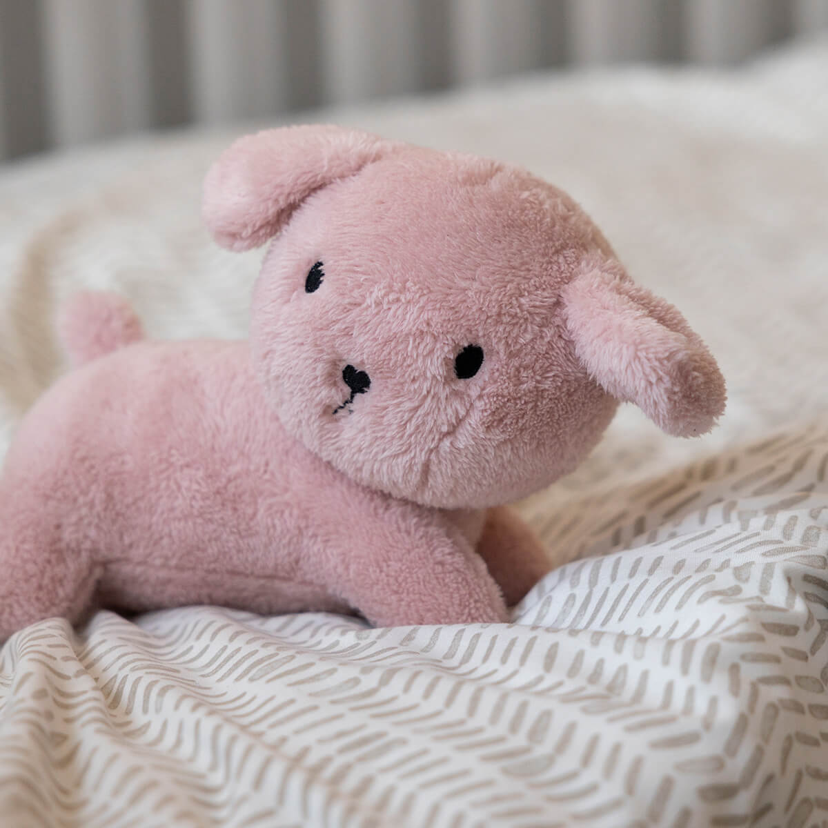 MIFFY Βρεφικό Λούτρινο Σκυλάκι Fluffy Pink