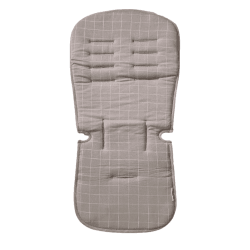 MINENE Βαμβακερό Κάλυμμα Καροτσιού Stripes Beige