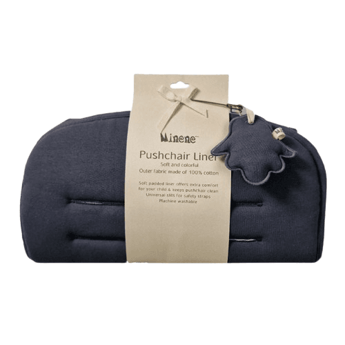 MINENE Βαμβακερό Κάλυμμα Καροτσιού Charcoal Grey