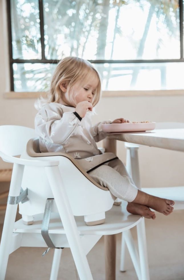 MINENE Μακρυμάνικη Αδιάβροχη Σαλιάρα Με Τσέπη Antique Pink (6+ μηνών)