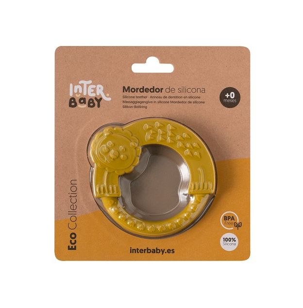 INTERBABY Μασητικό Σιλικόνης Lion Ochre (0+ μηνών)