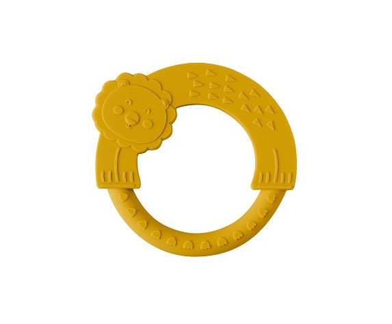 INTERBABY Μασητικό Σιλικόνης Lion Ochre (0+ μηνών)