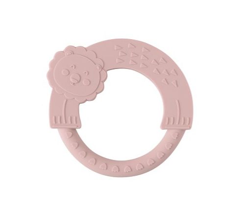 INTERBABY Μασητικό Σιλικόνης Lion Dark Pink (0+ μηνών)