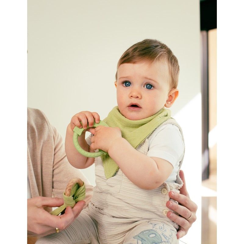 INTERBABY Μασητικό Σιλικόνης Lion Olive Green (0+ μηνών)