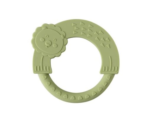 INTERBABY Μασητικό Σιλικόνης Lion Olive Green (0+ μηνών)