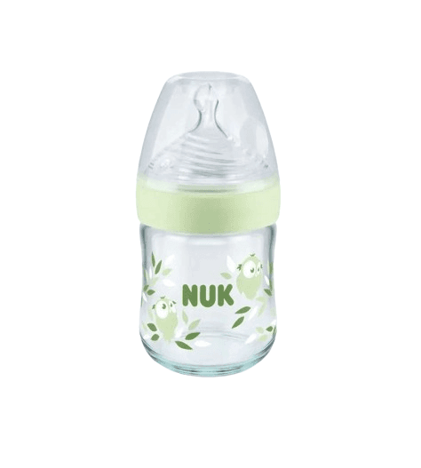 NUK Γυάλινο Μπιμπερό Nature Sense Forest 120ml (0-6 μηνών)