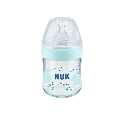 NUK Γυάλινο Μπιμπερό Nature Sense Forest 120ml (0-6 μηνών)