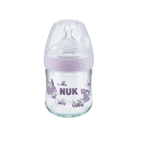 NUK Γυάλινο Μπιμπερό Nature Sense Forest 120ml (0-6 μηνών)