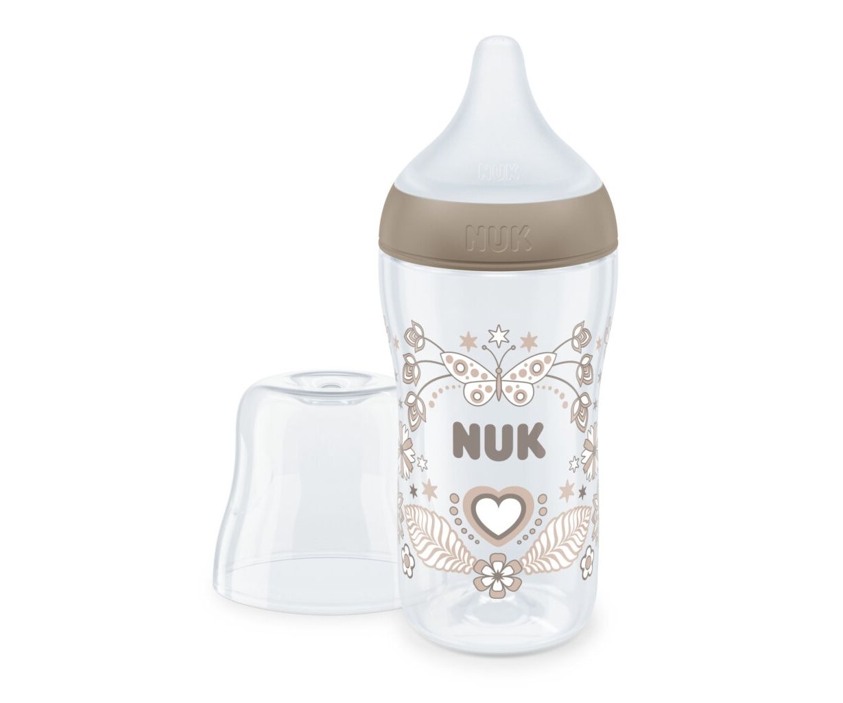 NUK Πλαστικό Μπιμπερό Perfect Match Anti-Colic Heart 260ml (3+ μηνών)