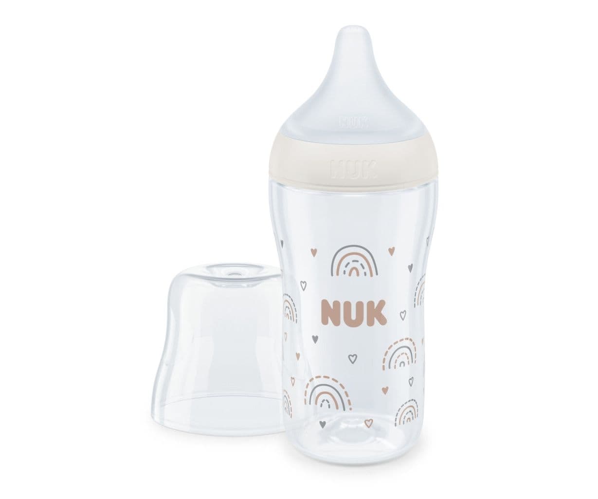 NUK Πλαστικό Μπιμπερό Perfect Match Anti-Colic Rainbow 260ml (3+ μηνών)