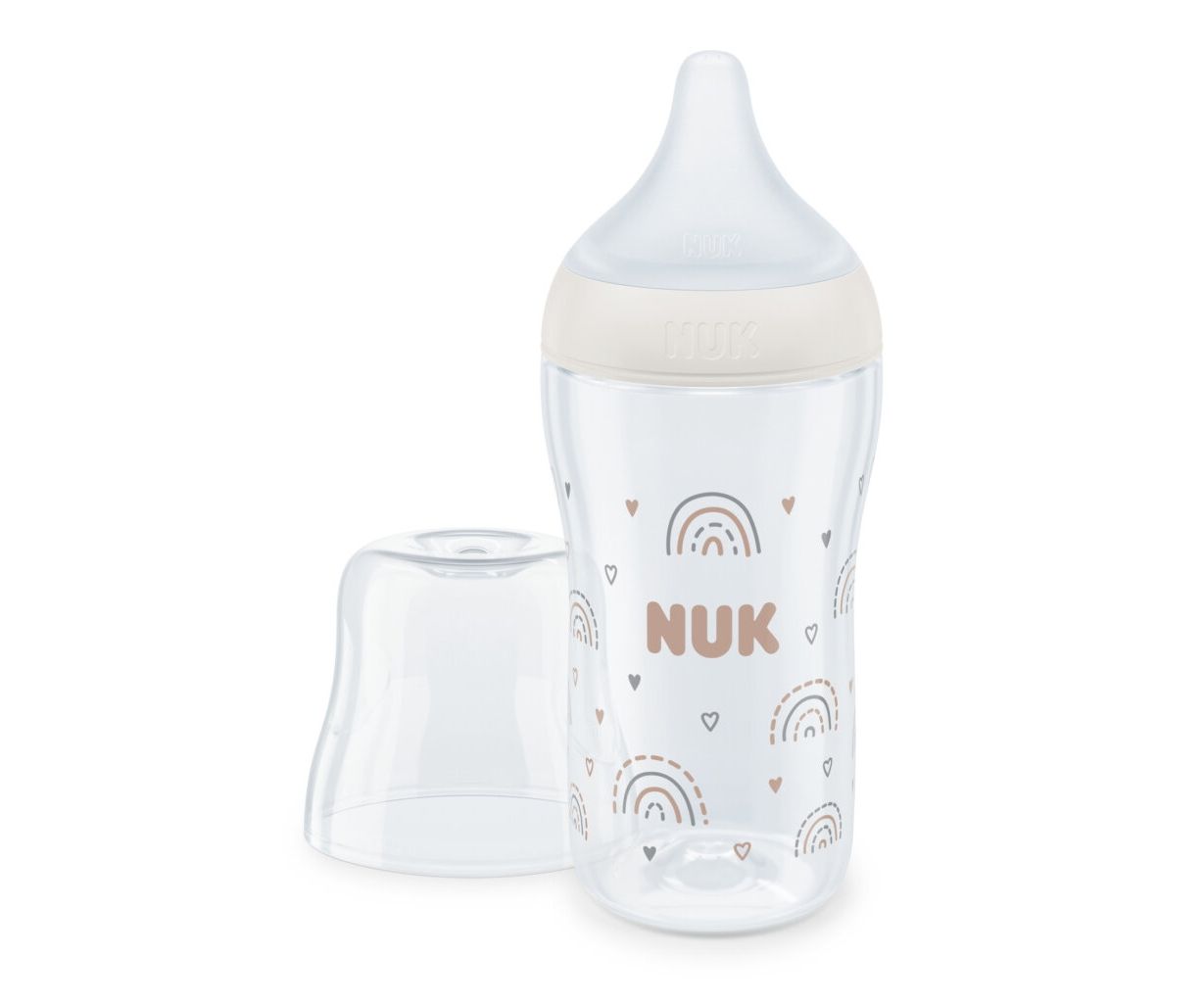 NUK Πλαστικό Μπιμπερό Perfect Match Anti-Colic Rainbow 260ml (3+ μηνών)