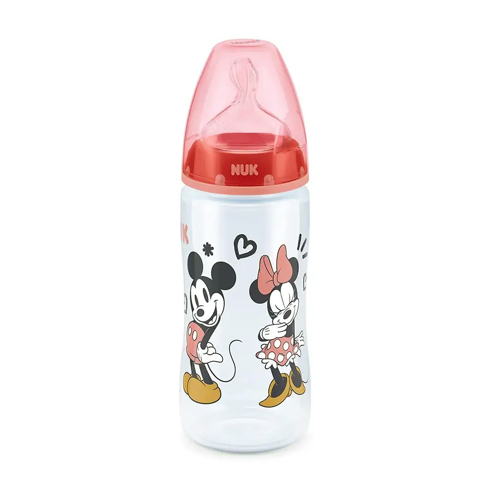NUK Πλαστικό Μπιμπερό First Choice Plus Disney Mickey Mouse Club 300ml (6-18 μηνών)