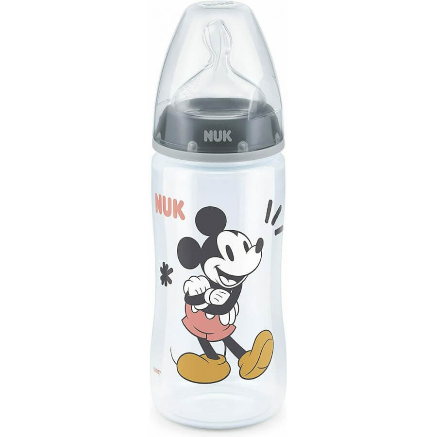 NUK Πλαστικό Μπιμπερό First Choice Plus Disney Mickey Mouse Club 300ml (6-18 μηνών)